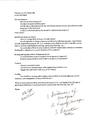 Susan Haverland's Notes/Thoughts on Halaco Site thumbnail
