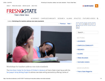 Workshops for teachers address new state standards thumbnail