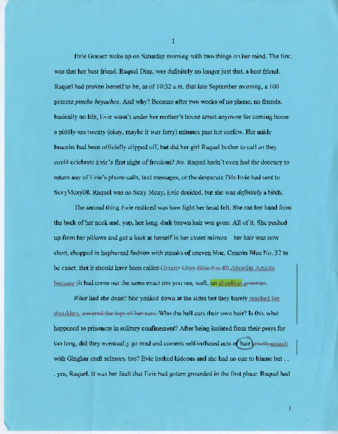 Rough draft of Honey Blonde Chica by Michele Serros thumbnail