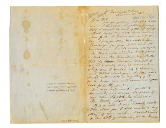 Autograph letter signed from A. W. Thayer to Fiske thumbnail