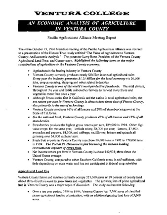 An Economic Analysis of Ariculture in Ventura County thumbnail