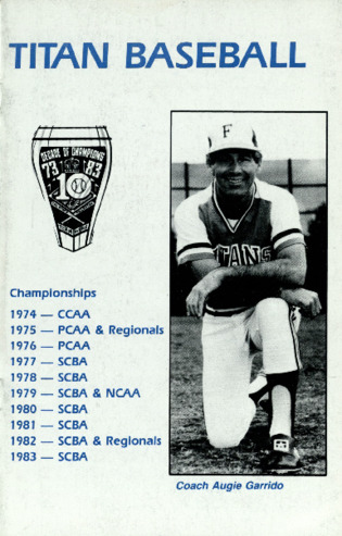 1984 Baseball Program thumbnail