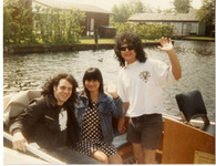 Michele and friends on a boat thumbnail