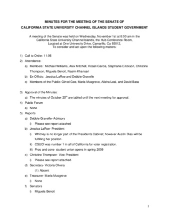 2006 11 01 Minutes student government senate thumbnail