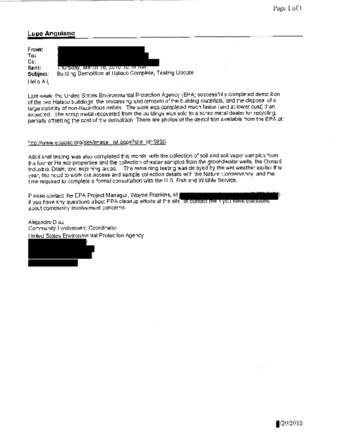 Email from Alejandro Diaz thumbnail