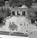 Aerial view of San Jose State College campus. thumbnail