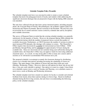 SP 05-10 Schedule Template Policy Preamble thumbnail