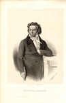 Beethoven holding a quill pen thumbnail
