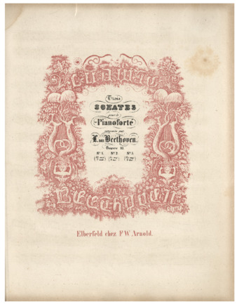 Piano Sonata no. 7 in D major, op. 10, no. 3, published by Arnold thumbnail