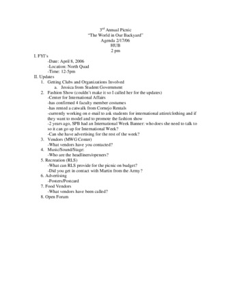 2006_02_17 Student Programming Board Picnic Committee Agenda thumbnail