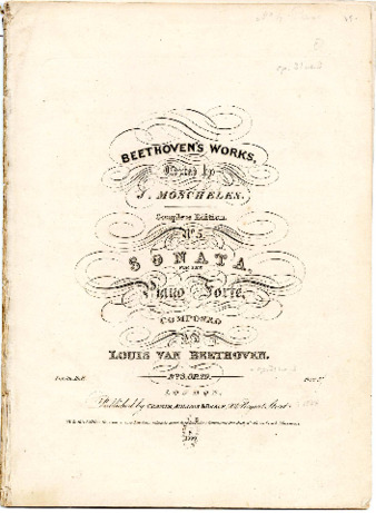 Sonata for the piano forte composed by Louis van Beethoven. No. 3, op. 29 [i.e. 31] thumbnail