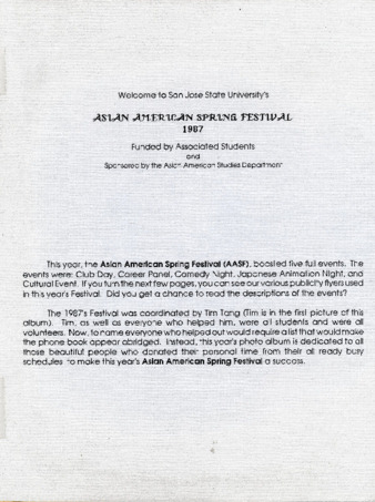 Asian American Spring Festival 1987 Flyer 11 thumbnail