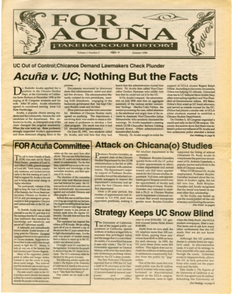 For Acuña Volume 1 No. 1 thumbnail