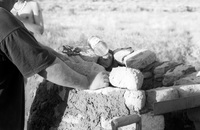 Gallegos farm, Horno construction 093 thumbnail
