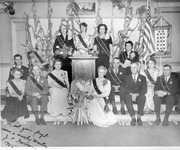 Group portrait of fourteen Grange convention attendees thumbnail