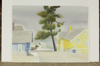 Blue And Yellow Houses thumbnail