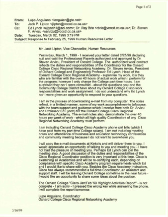 Email from Lupe Anguiano to Jack Lipton in Response to the Human Resources Letter thumbnail