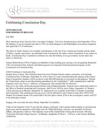 Celebrating Constitution Day thumbnail
