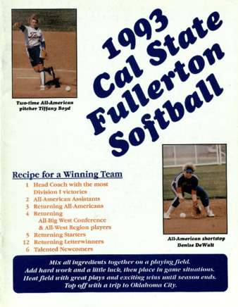 1993 Cal State Fullerton Softball thumbnail