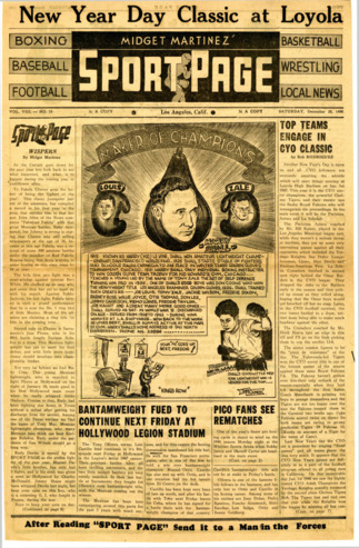 Midget Martinez' Sport Page Vol.VIII No. 33 thumbnail