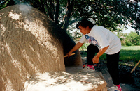 Montoya farm, Community horno baking 011 thumbnail