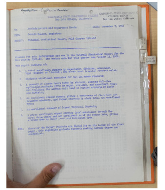 Internal statistical report, Fall quarter 1961-1962 thumbnail