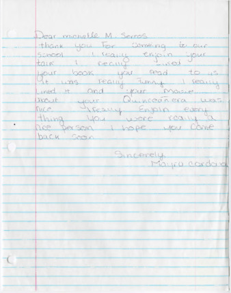 Letter from Mayra Cordova thumbnail