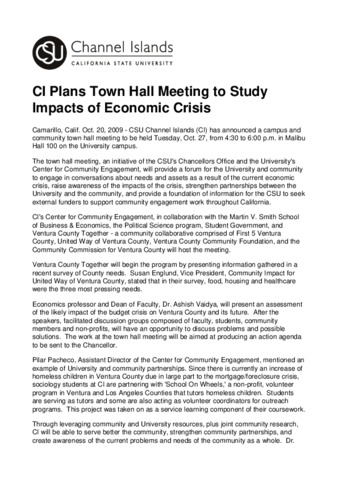 CI Plans Town Hall Meeting to Study Impacts of Economic Crisis thumbnail