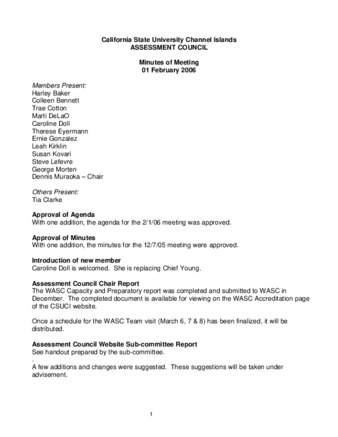 2006_02_01 Assessment Council Minutes thumbnail