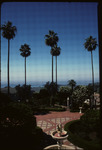 San Simeon, grounds, South Tea Terrace, Pacific view thumbnail