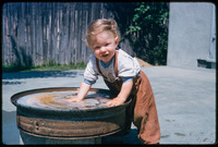 Joel plays in bird bath thumbnail