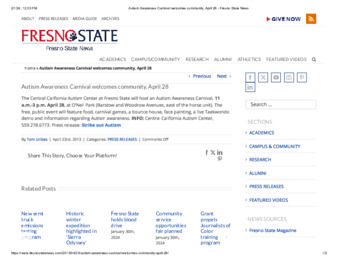 Autism Awareness Carnival welcomes community, April 28 thumbnail