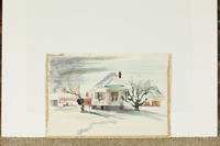 Small White House With Trees thumbnail