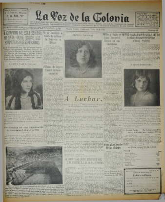 La Voz de La Colonia 31 de julio de 1930 thumbnail
