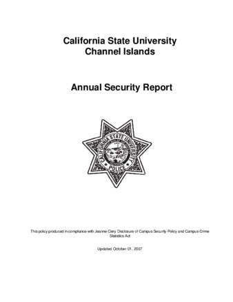 Public Safety 2007 Annual Security Report thumbnail