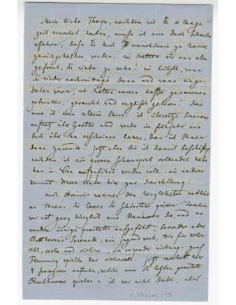 Letter from Herman Grimm to Alexander Wheelock Thayer (26 November 1856) thumbnail