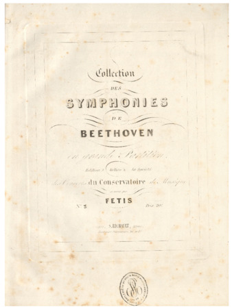 Symphony no. 3, op. 55, E-flat major edited by François-Joseph Fétis and published by S. Richault thumbnail