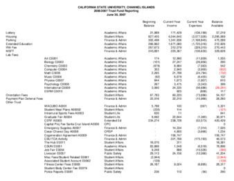 2007 June Trust fund report - summary thumbnail