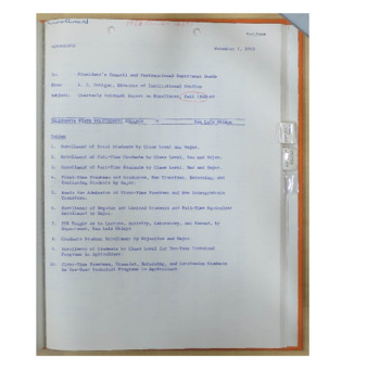 Quarterly internal report on enrollmen, Fall 1968 thumbnail