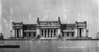 Architectural rendering of south side of New York State Building thumbnail