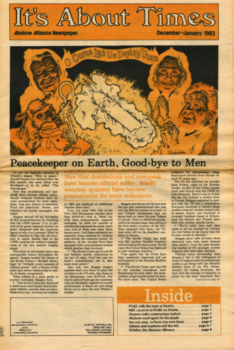 It's About Times: Abalone Alliance Newspaper, December-January 1983 thumbnail