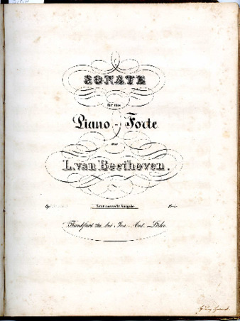 Sonate für das Piano-Forte von L. van Beethoven. Op. [31 No. 3]. Neue correcte Ausgabe. thumbnail