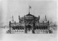 Architectural rendering of front of Portugal Building thumbnail