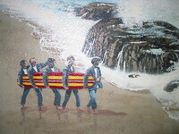Walk of Fame: Detail of Mural, The Beach Boys thumbnail