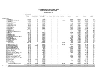 2007 November Operating budget – detail thumbnail