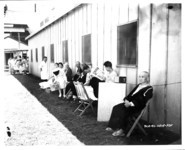 Patients outside hospital. thumbnail