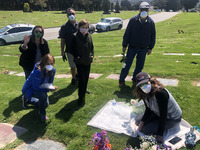 Zinnia Z. Wilson COVID-19 Photograph of Family Picnic at a Cemetery thumbnail