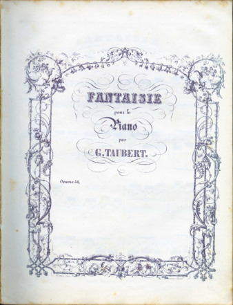 Fantaisie pour le piano par G. Taubert. thumbnail
