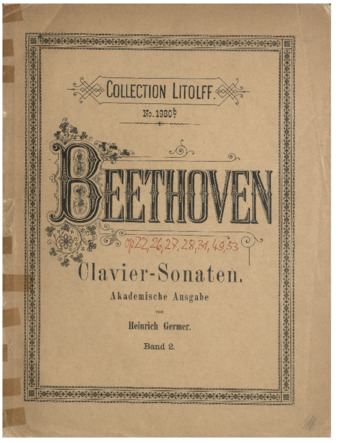 Piano Sonatas. Braunschweig: H. Litolff (vols. 1-3) [Newman 67] thumbnail