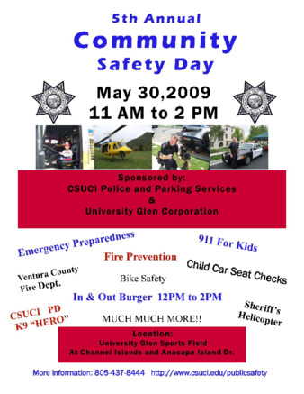 5th Annual Community Safety Day poster thumbnail